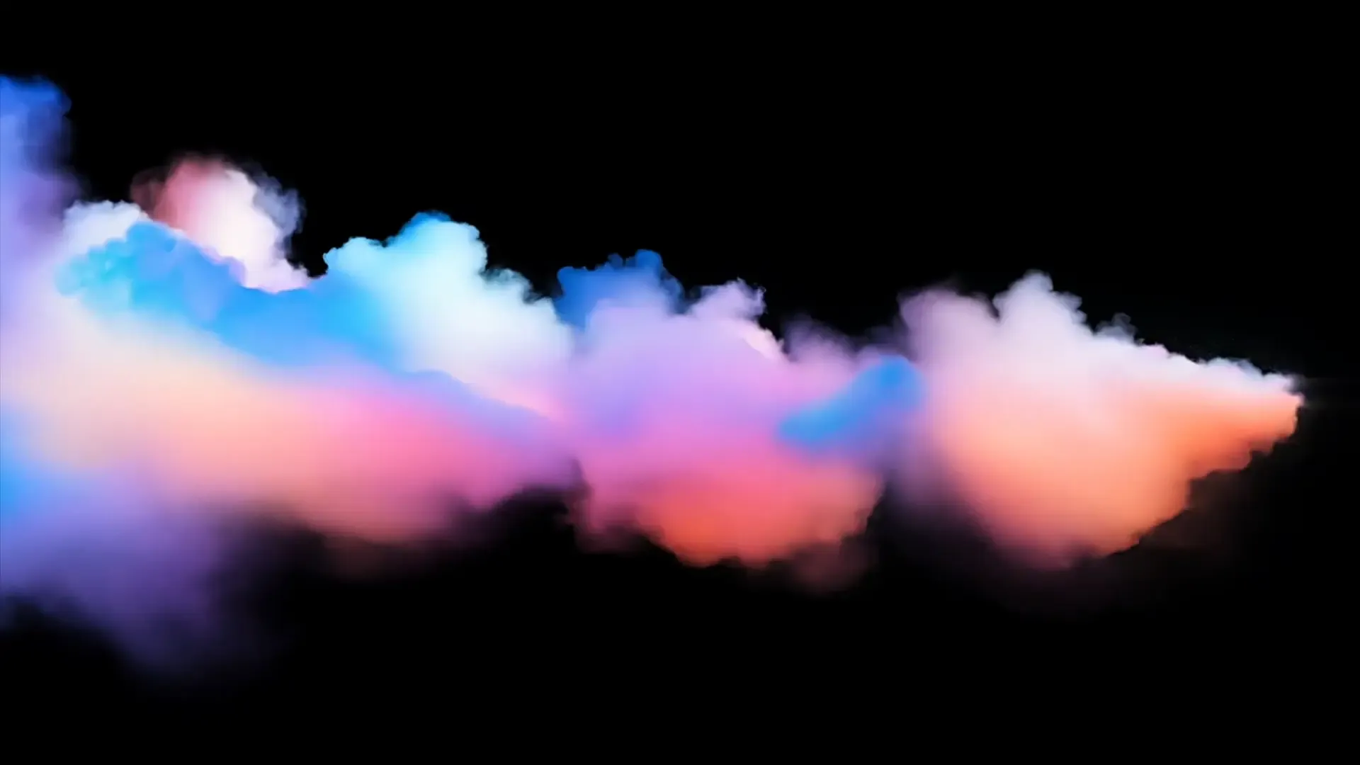 Abstract Rainbow Cloud Overlay for Creative Video Edits and Art Projects